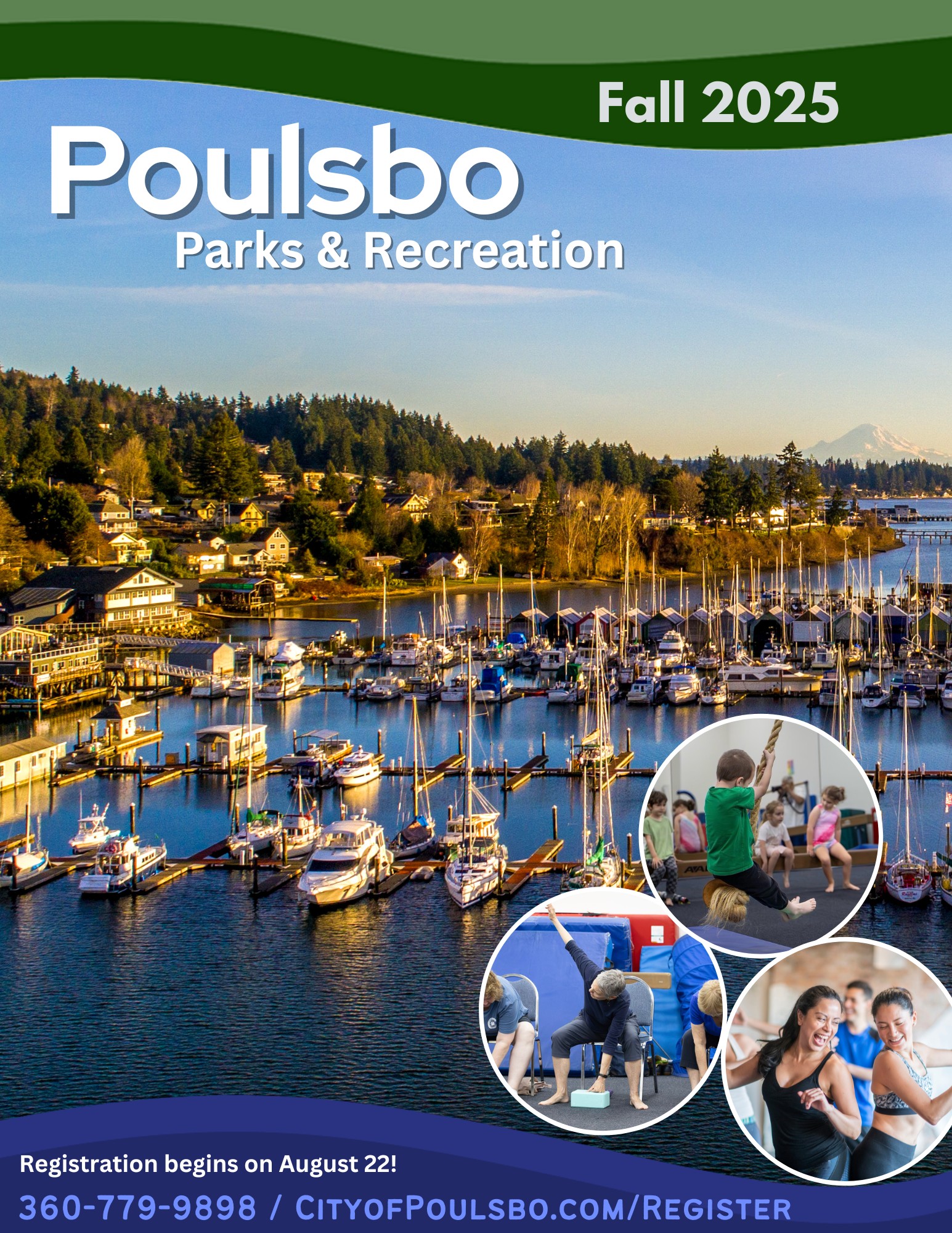 Poulsbo Parks and Recreation Fall 2025 Brochure. Registration starts Friday, August 22.